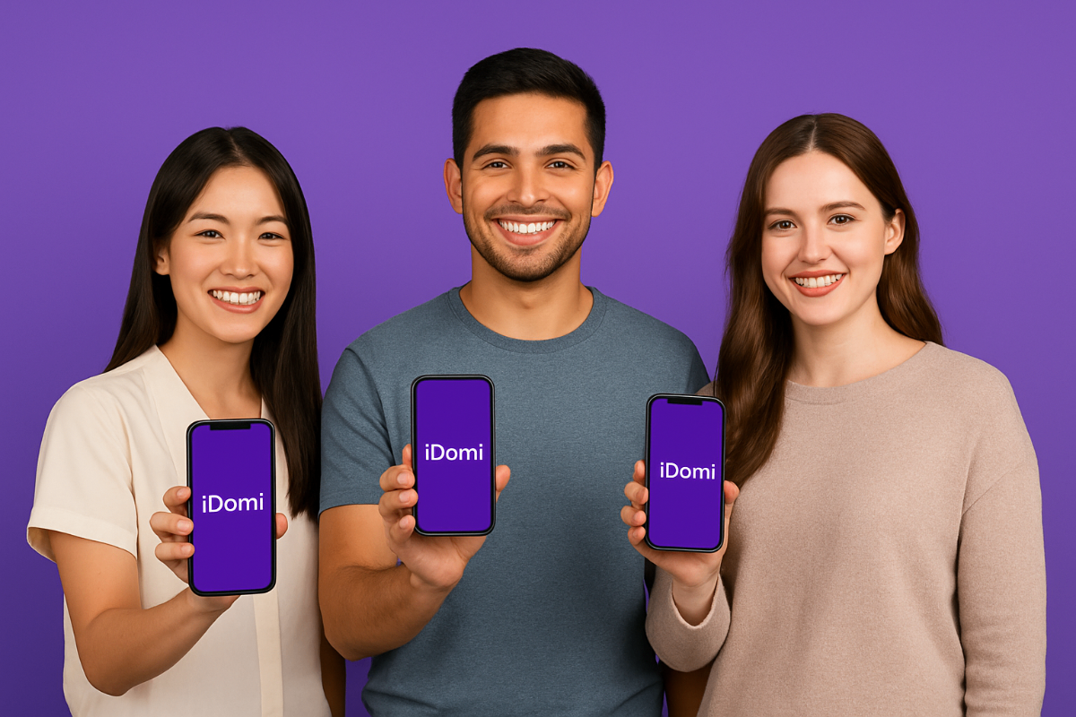 Equipo de iDomi en una demostración